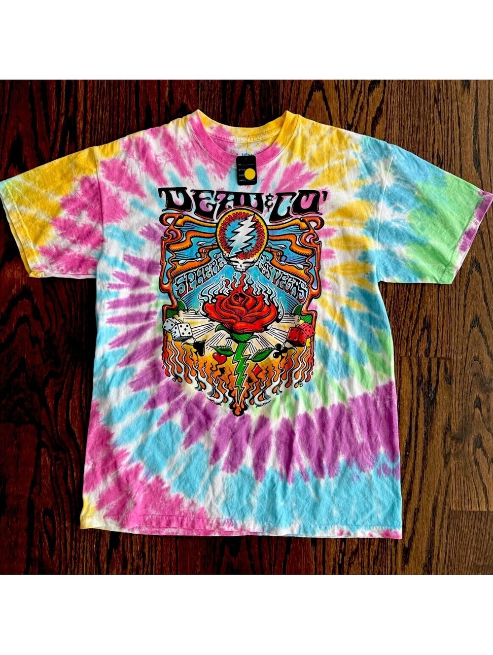 Grateful Dead & Company Shirt Mens L Tie Dye Las Vegas Sphere Tour Tee 2024 NWT